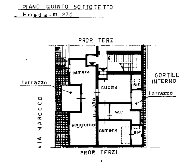 Trilocale in vendita, via Pietro Marocco  14, Pasteur, Milano