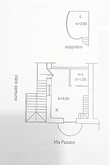 Monolocale in vendita, via Giulio Cesare  11, Fusaro, Bacoli