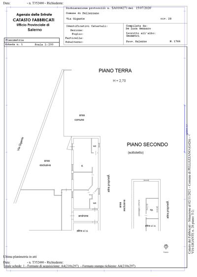 Trilocale in vendita, via Gigante  28, Capezzano, Pellezzano