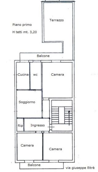 Quadrilocale in vendita, via Giuseppe Pitrè  195, Altarello, Palermo