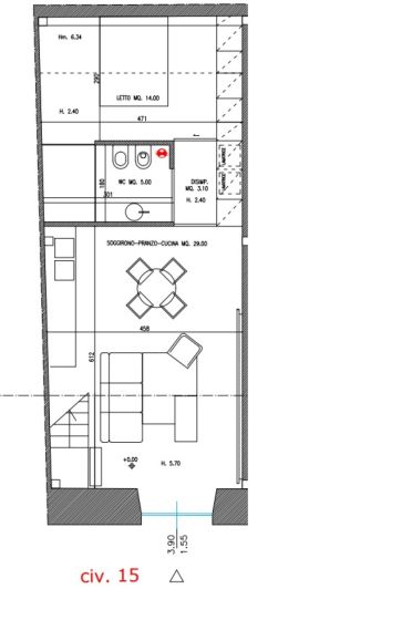 Terratetto unifamiliare in vendita, via Giuseppe di Stefano  15, Centro Storico, Catania