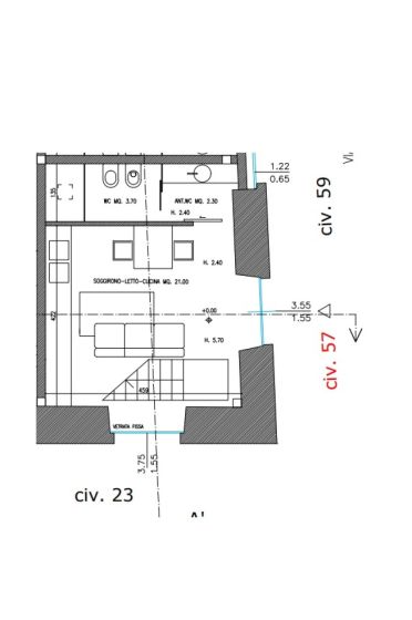 Terratetto unifamiliare in vendita, via Tezzano  57, Centro Storico, Catania