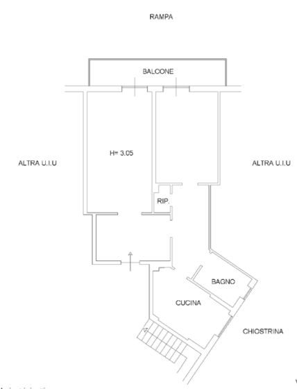 Bilocale in vendita, Piazza Monte Gennaro  26, Bufalotta, Roma