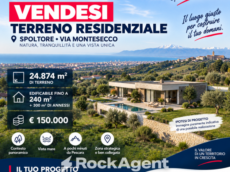 Terreno residenziale in vendita, via Montesecco, Spoltore
