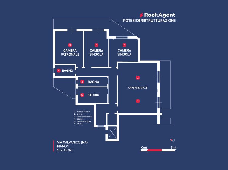 Appartamento in vendita, via Raffaele Calvanico  12, Rione Alto, Napoli