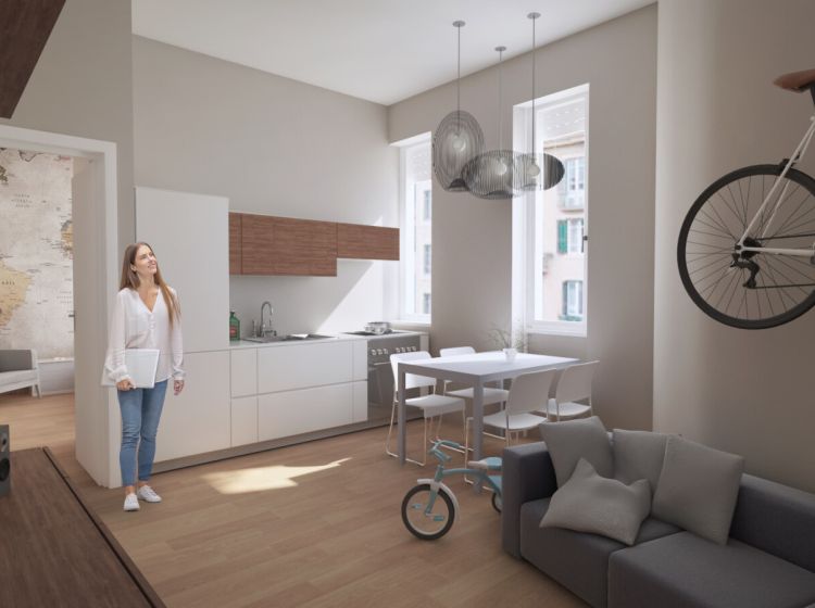 Bilocale in vendita, via Properzio  37, Prati, Roma